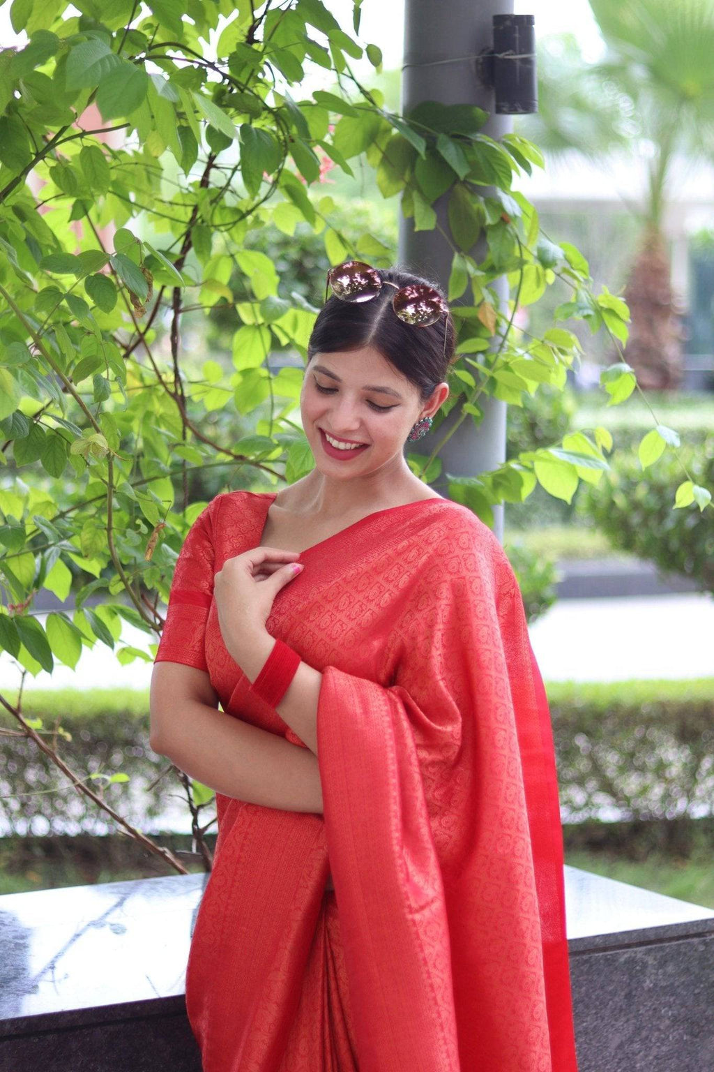 Pure Gaji Silk Saree Weaved With  Zari Comes With Tassels