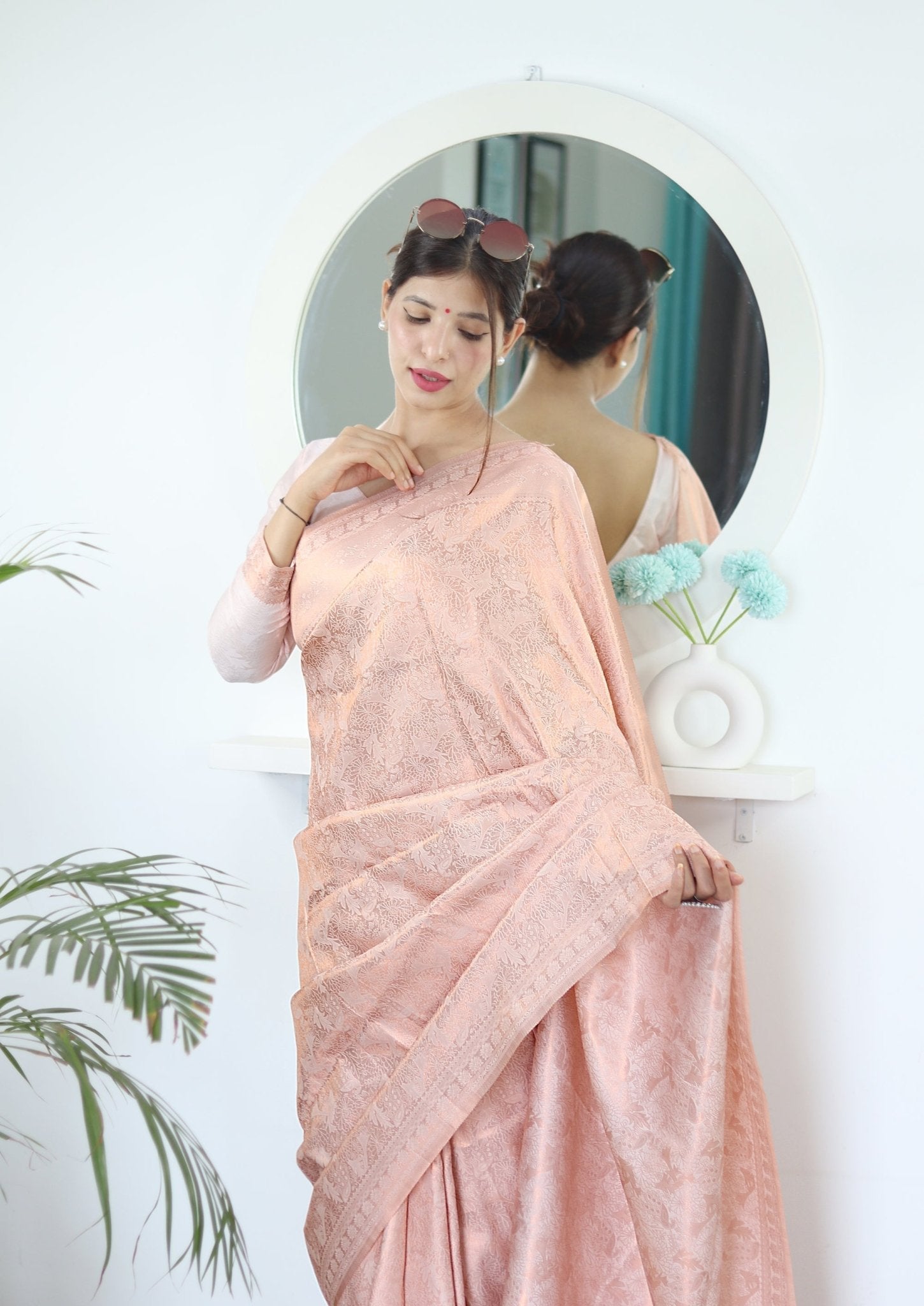 Pure Gaji Silk Saree Weaved With  Zari Comes With Tassels