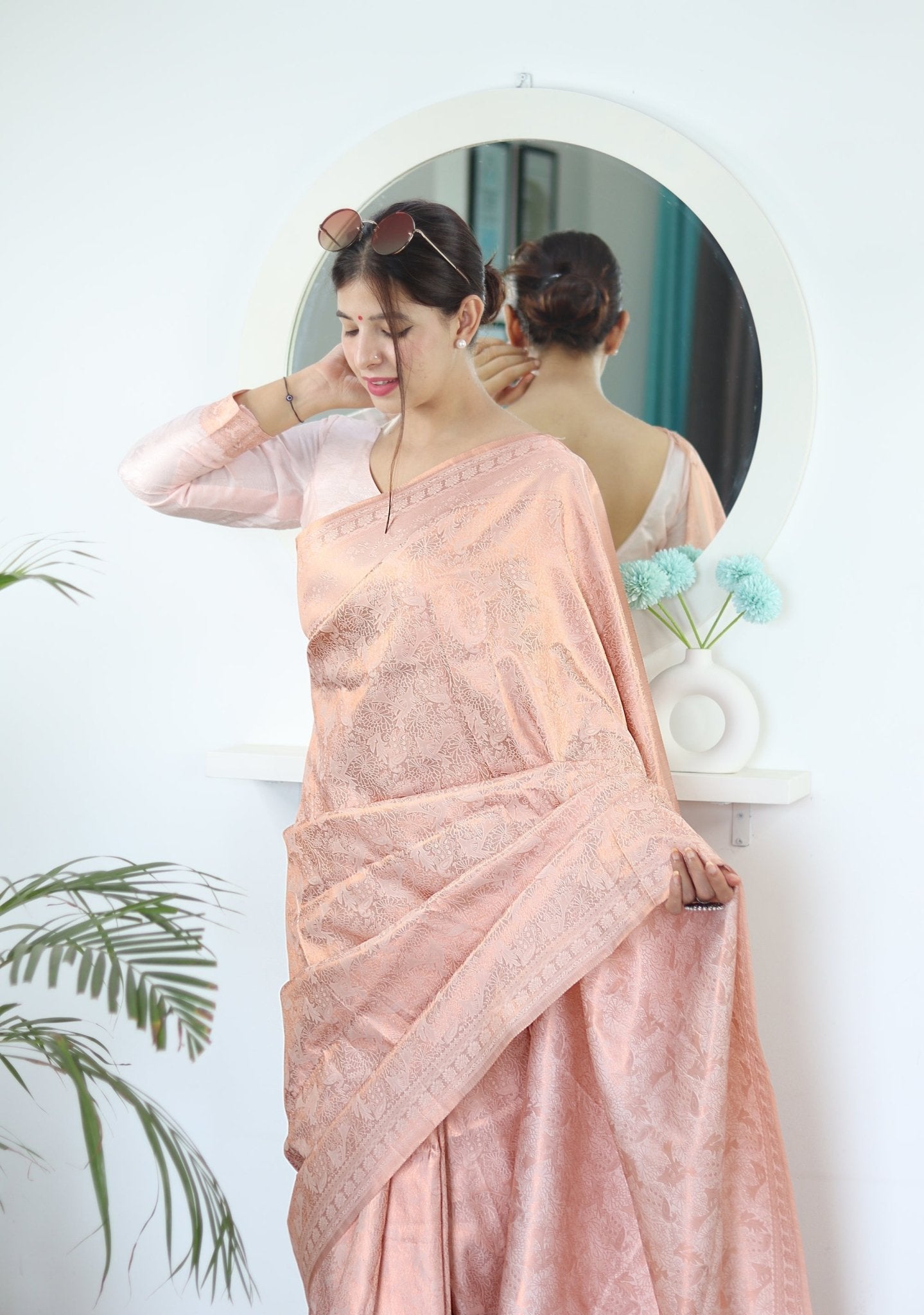 Pure Gaji Silk Saree Weaved With  Zari Comes With Tassels